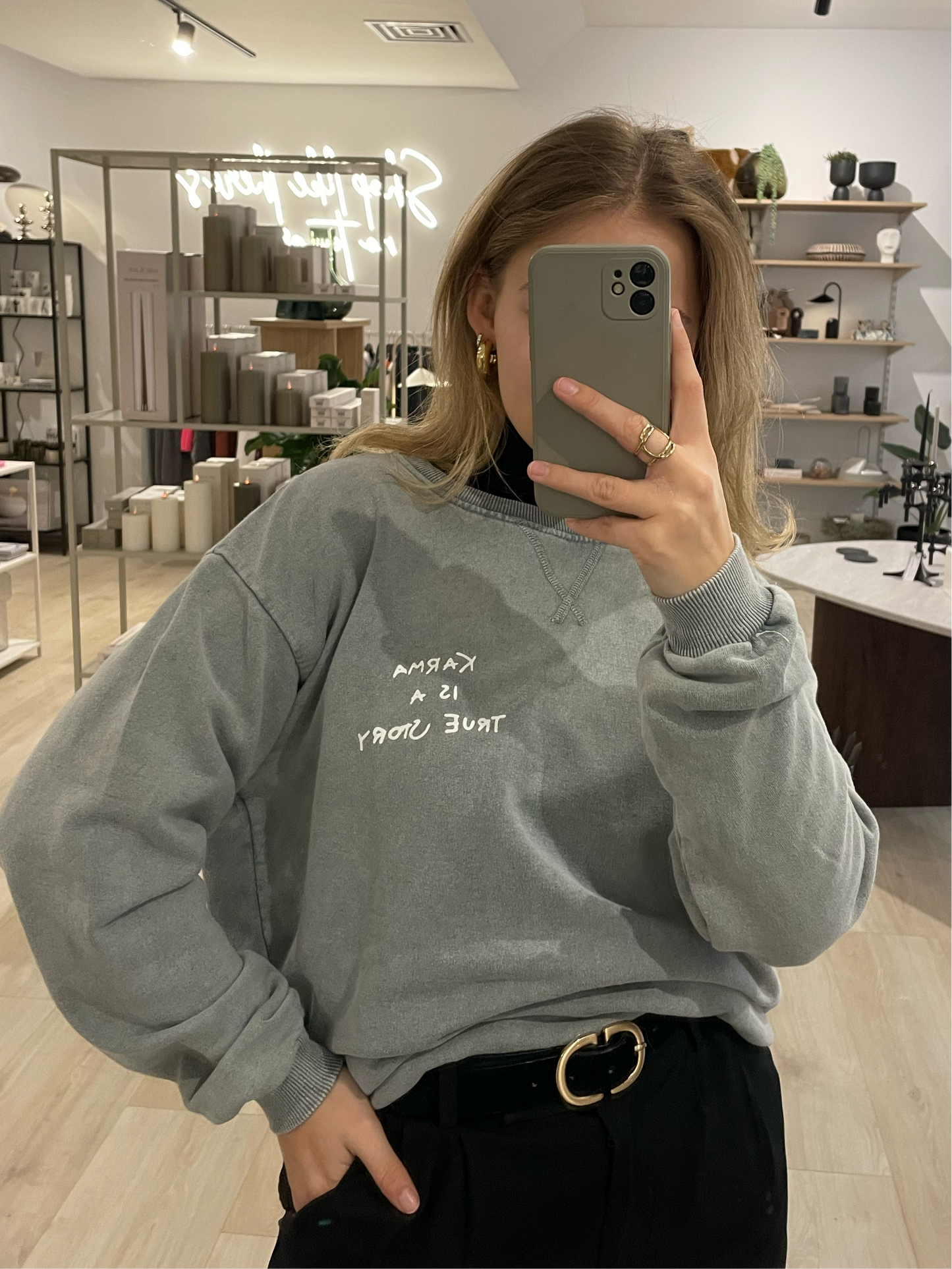 Pullover Karma grey