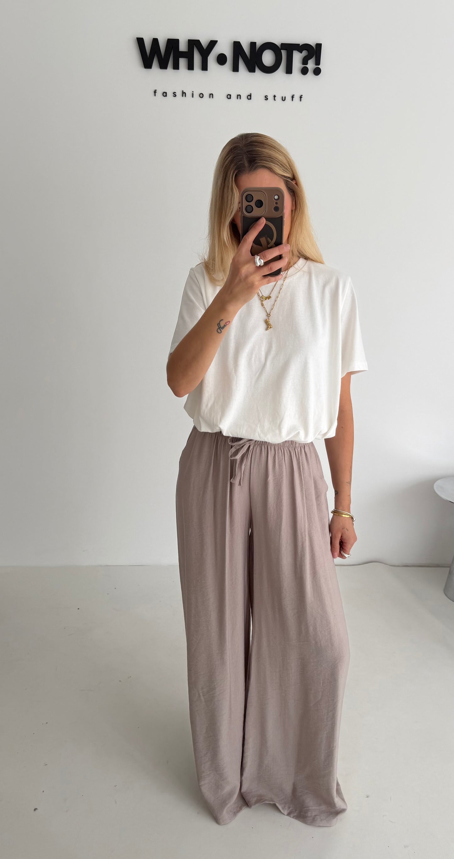 Sommerhose taupe