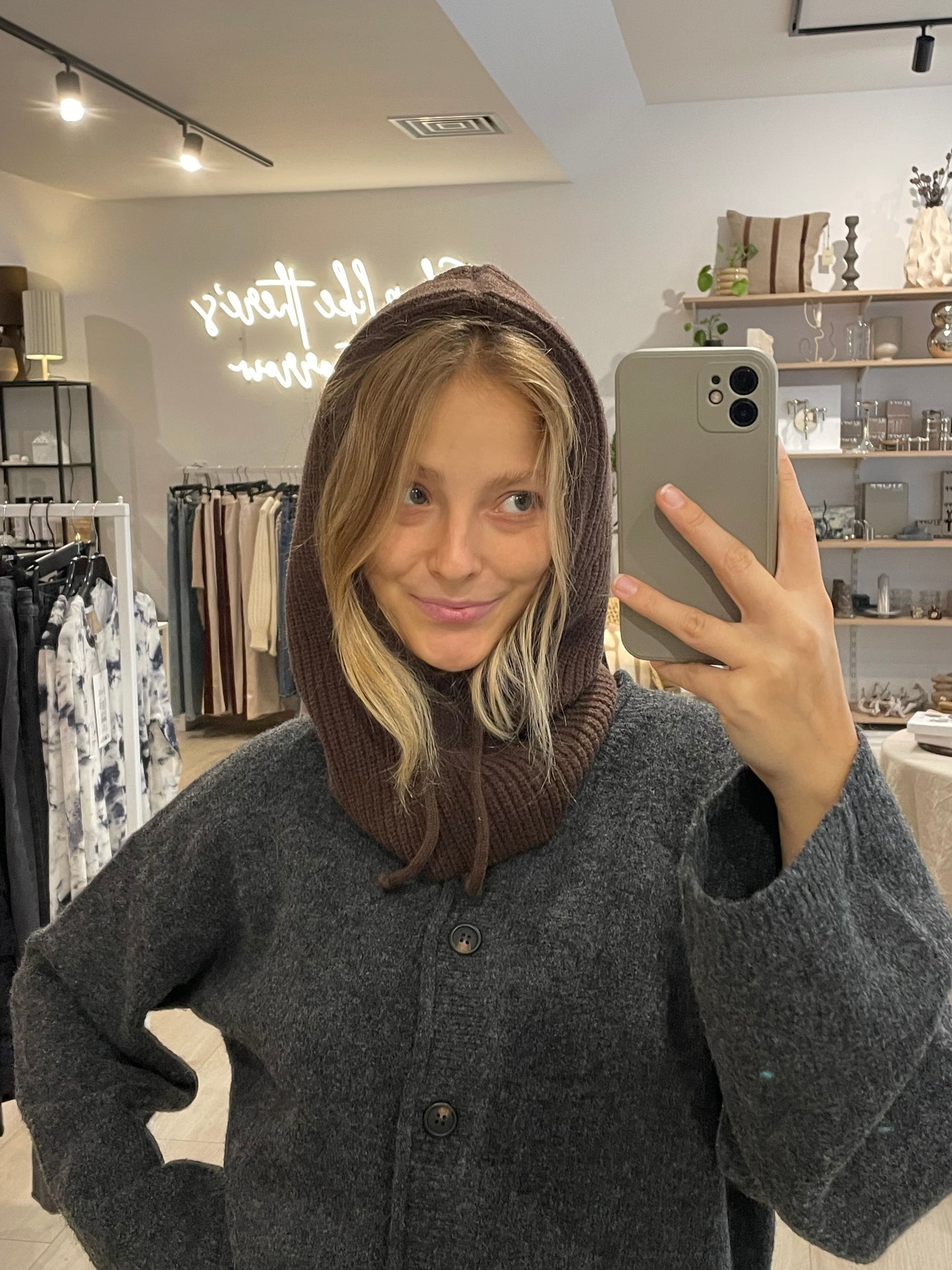 Balaclava braun/beige