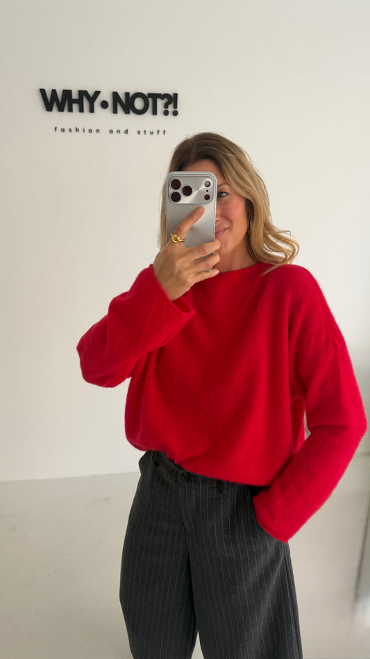 FEELING RED Pullover