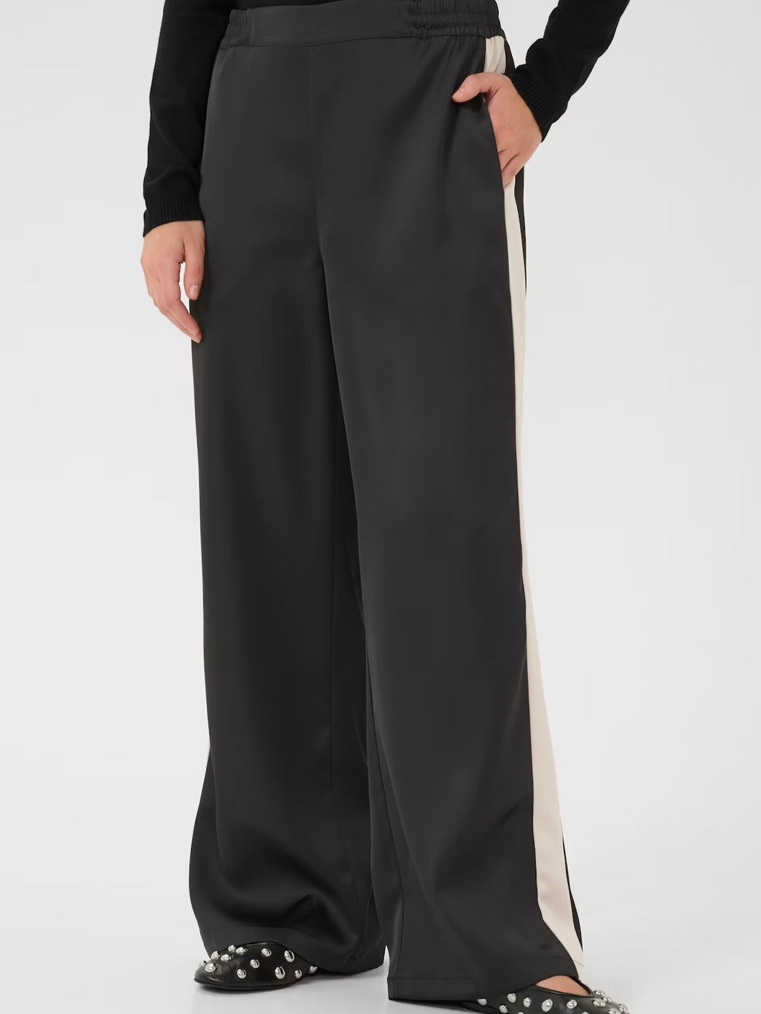 Culture Stoffhose schwarz