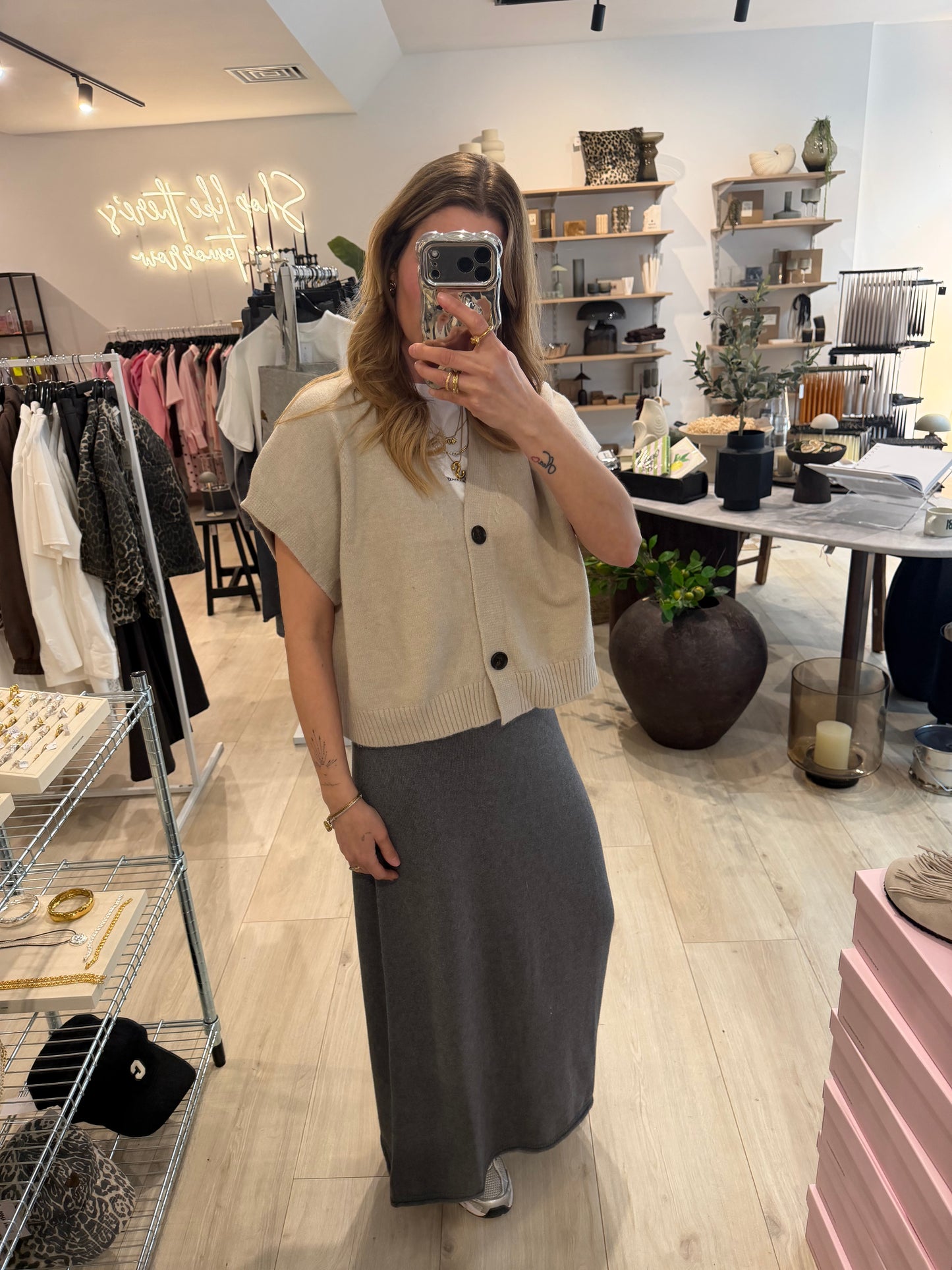 Weste beige