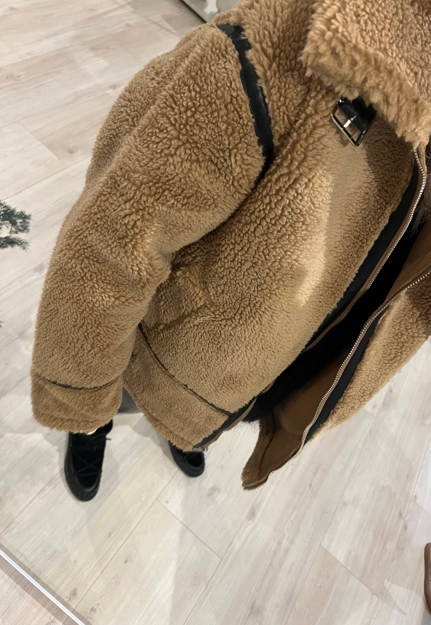 Teddyjacke cognac