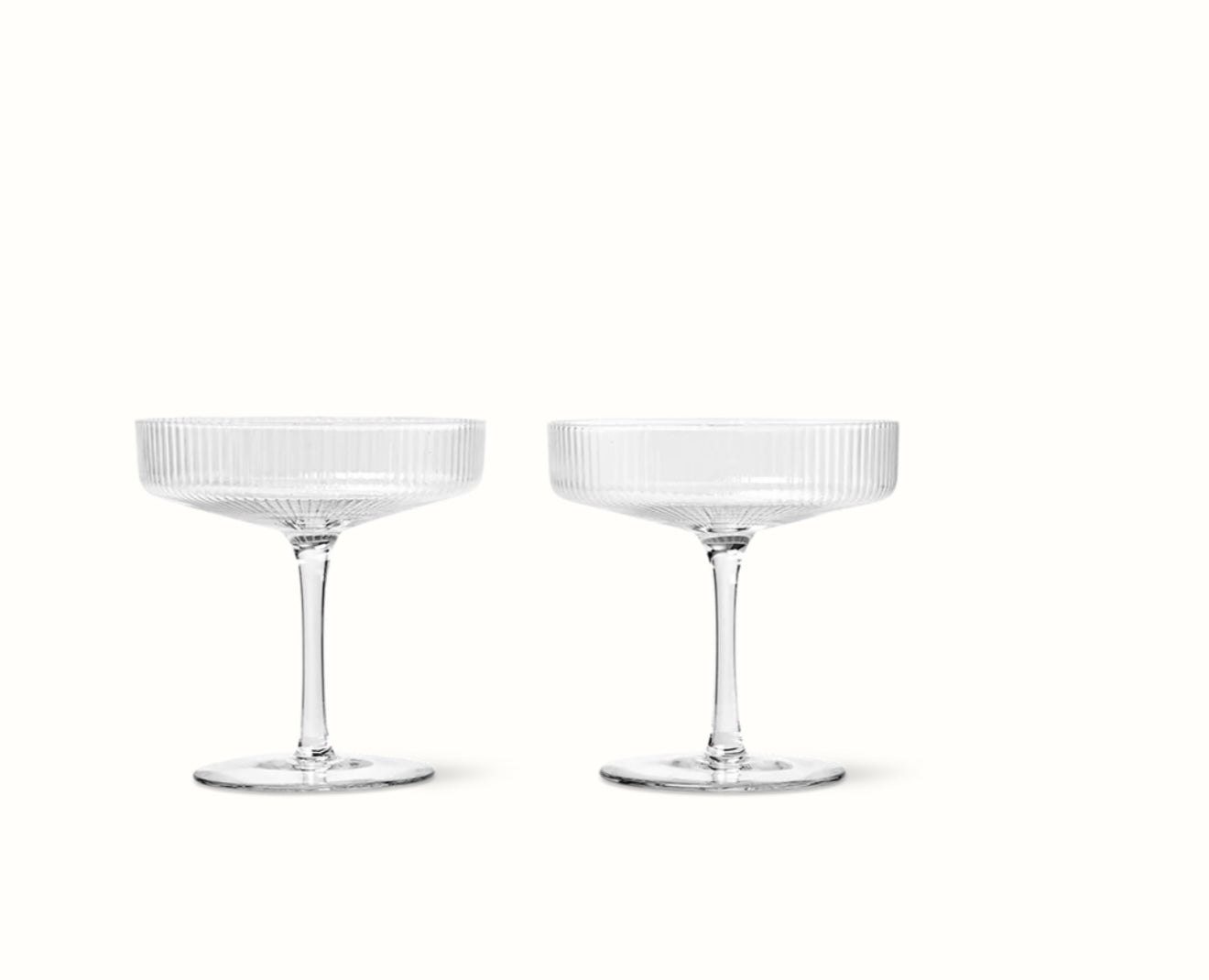 Ripple Champagner saucers