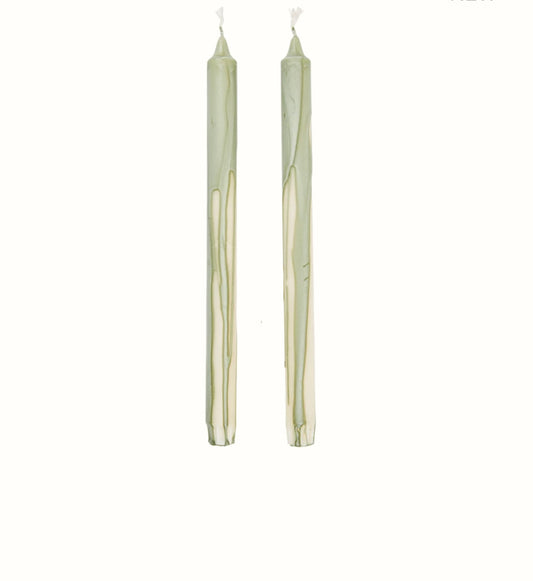 Dryp Stabkerzen grün, 2er Set