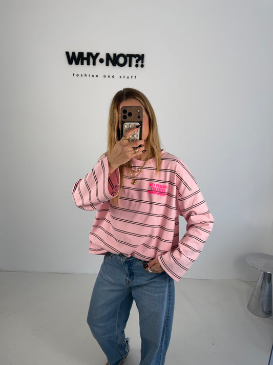 Longsleeve „not feeling creative today“ Rosa