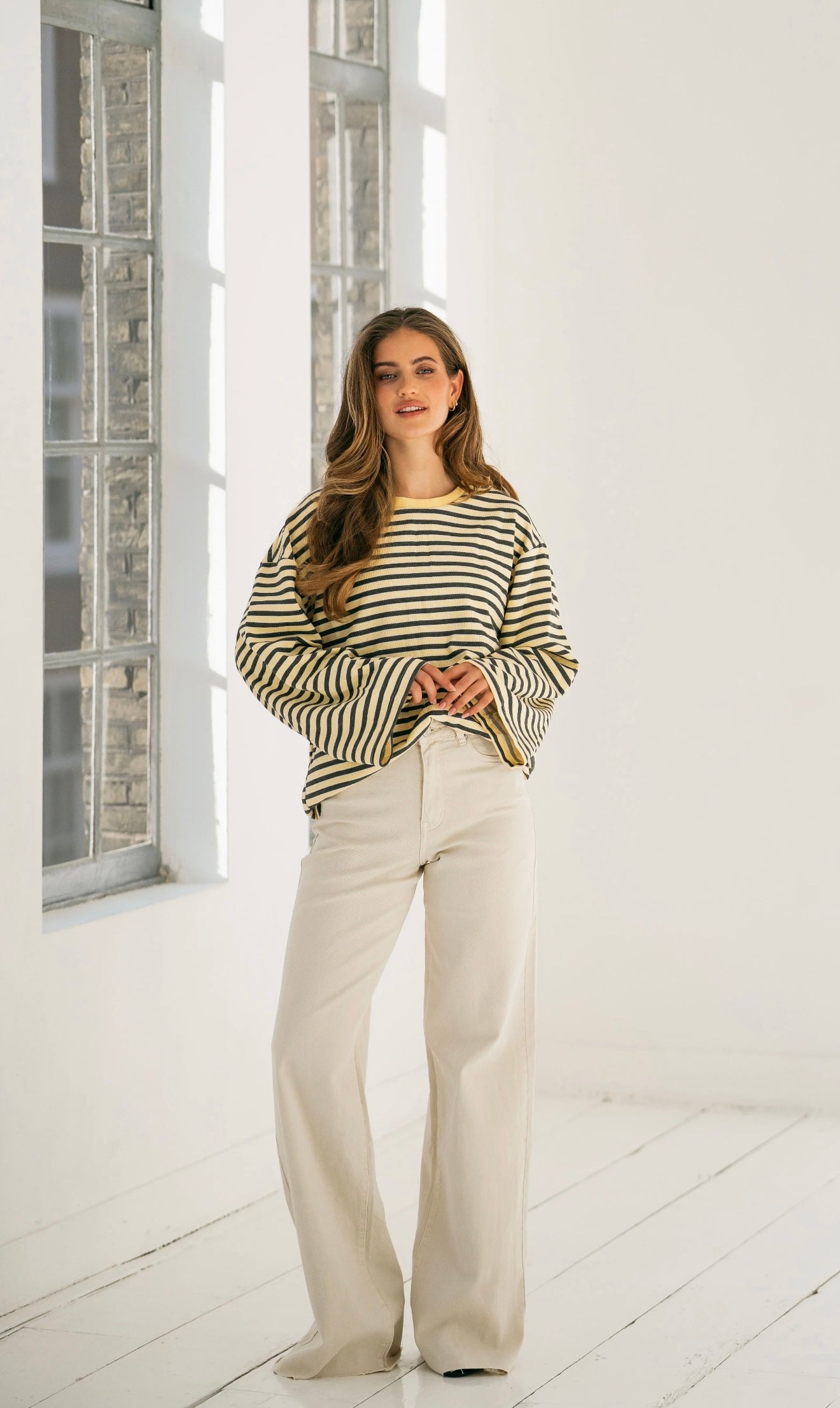Jeans Betty beige extra long
