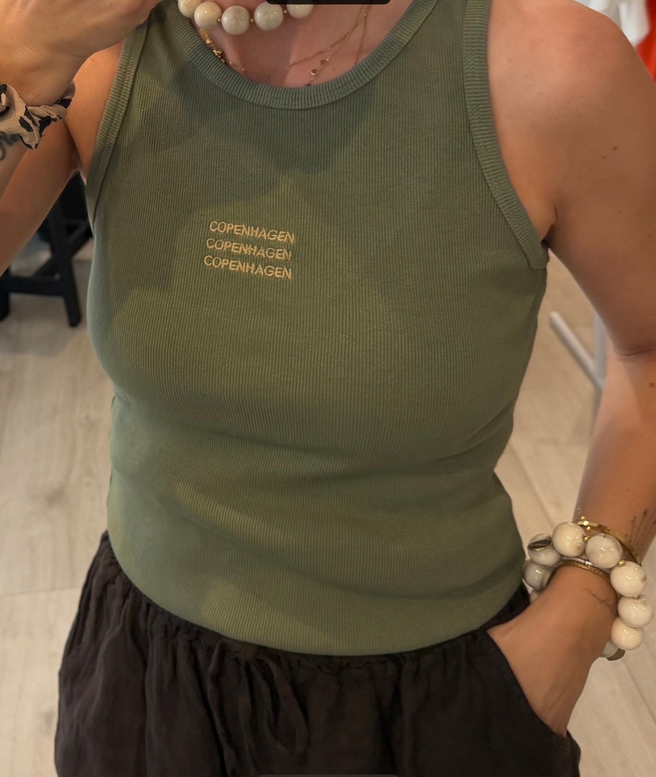 Tanktop Copenhagen olive