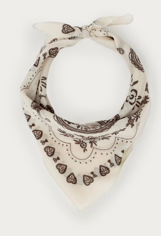 Halstuch paisley beige