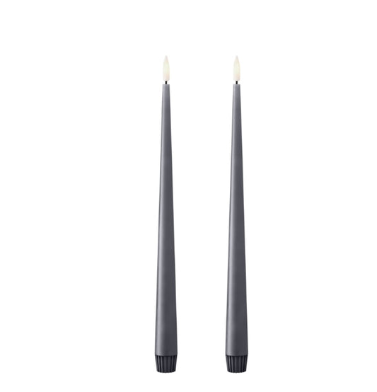 LED Stabkerzen ester & erik, 2er Set, 30cm, dark Slate#74