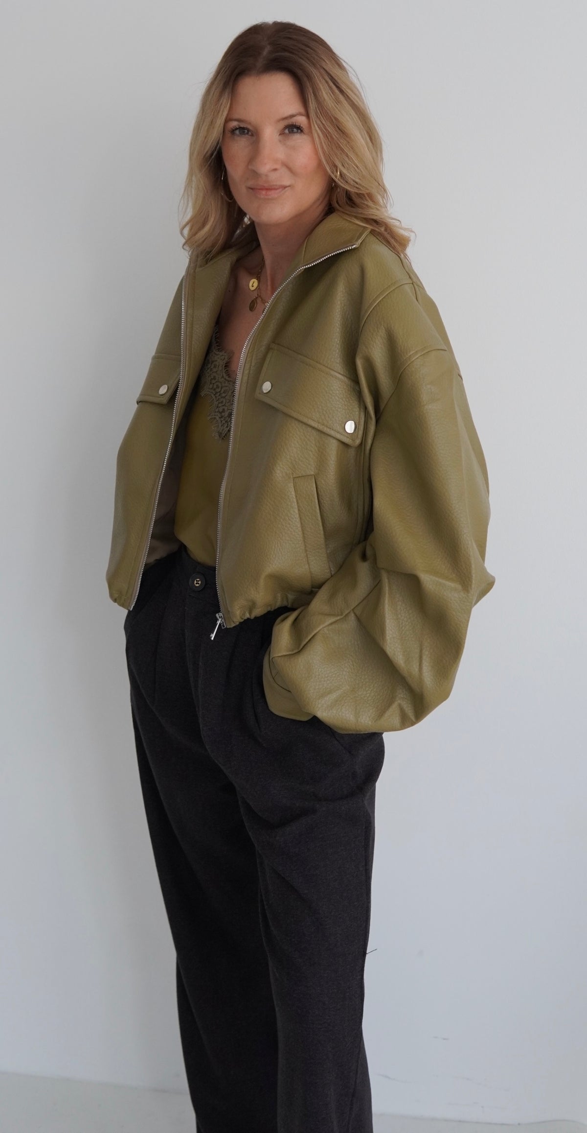 BAD HABIT Jacket Pistazie