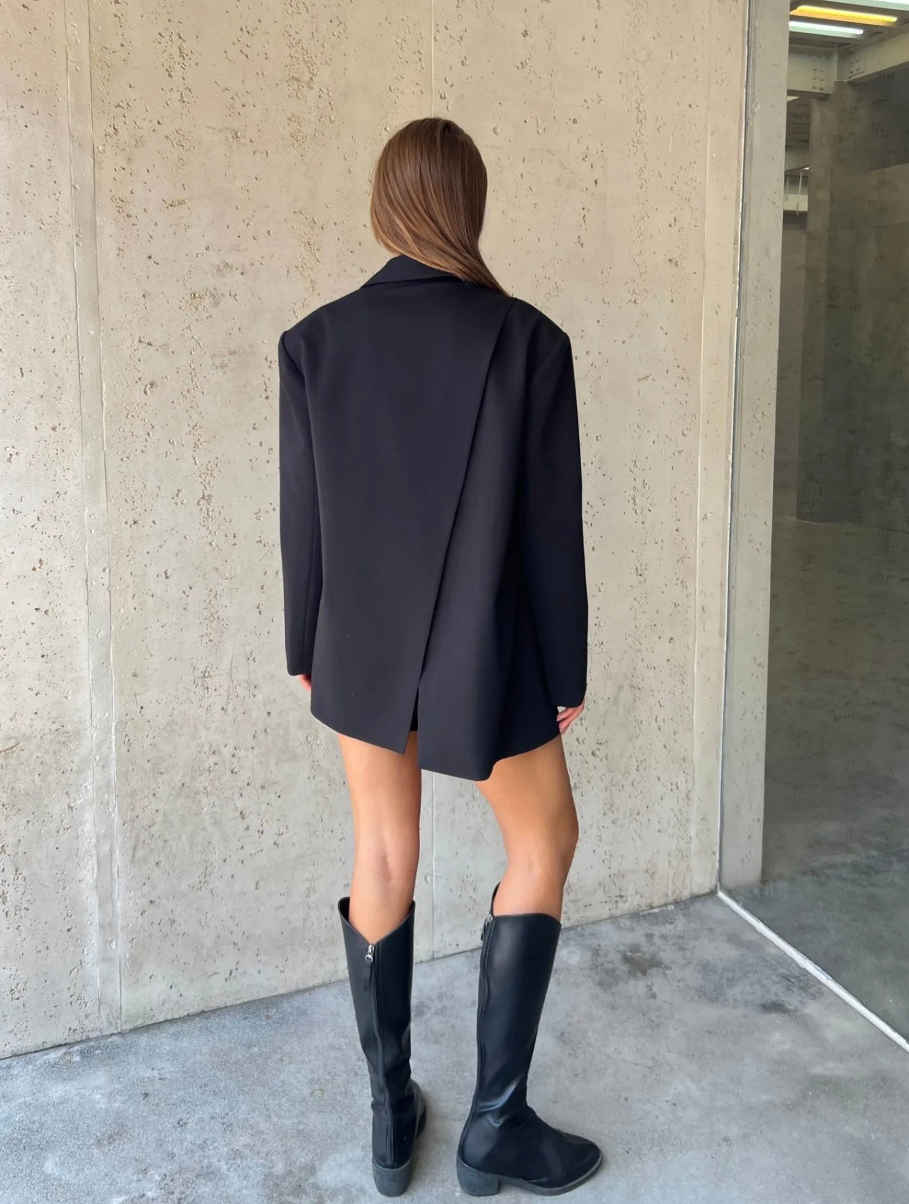 Blazer cut out schwarz