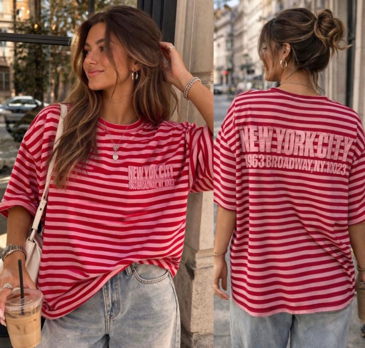 T-Shirt New York rot