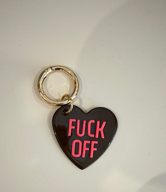 Schlüsselanhänger Fuck Off braun