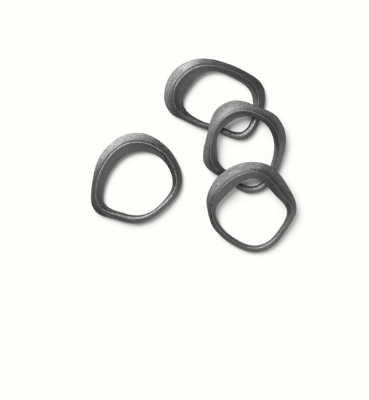 Servietten ringe black brass