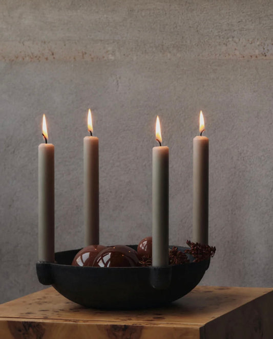 Bowl Candle Holder dark grey
