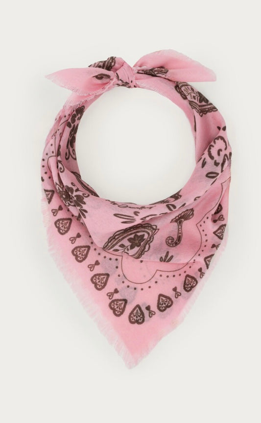 Halstuch Paisley rosa