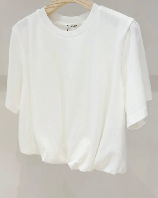 Cropped Shirt weiß