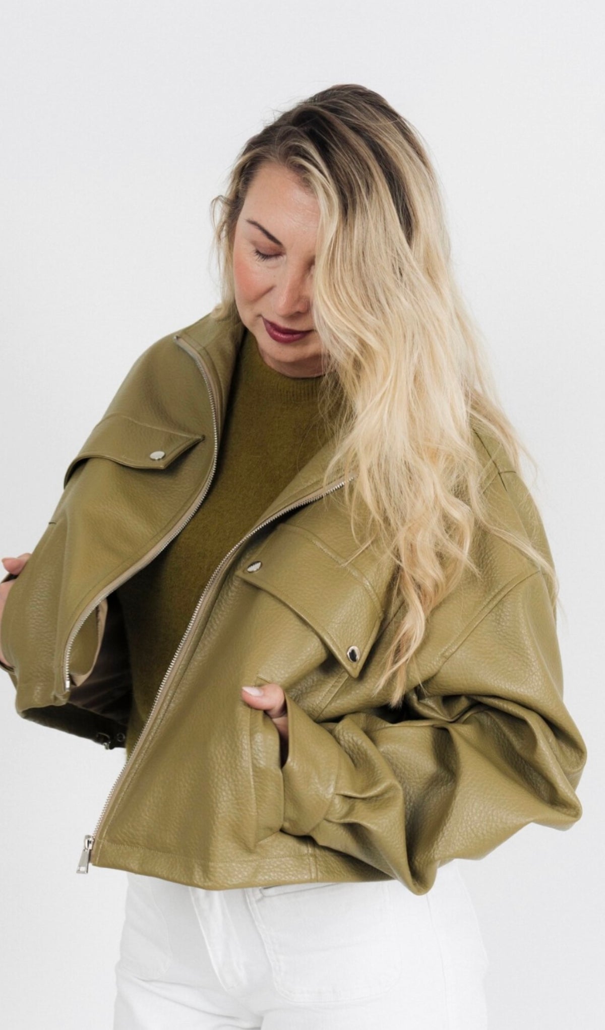 BAD HABIT Jacket Pistazie