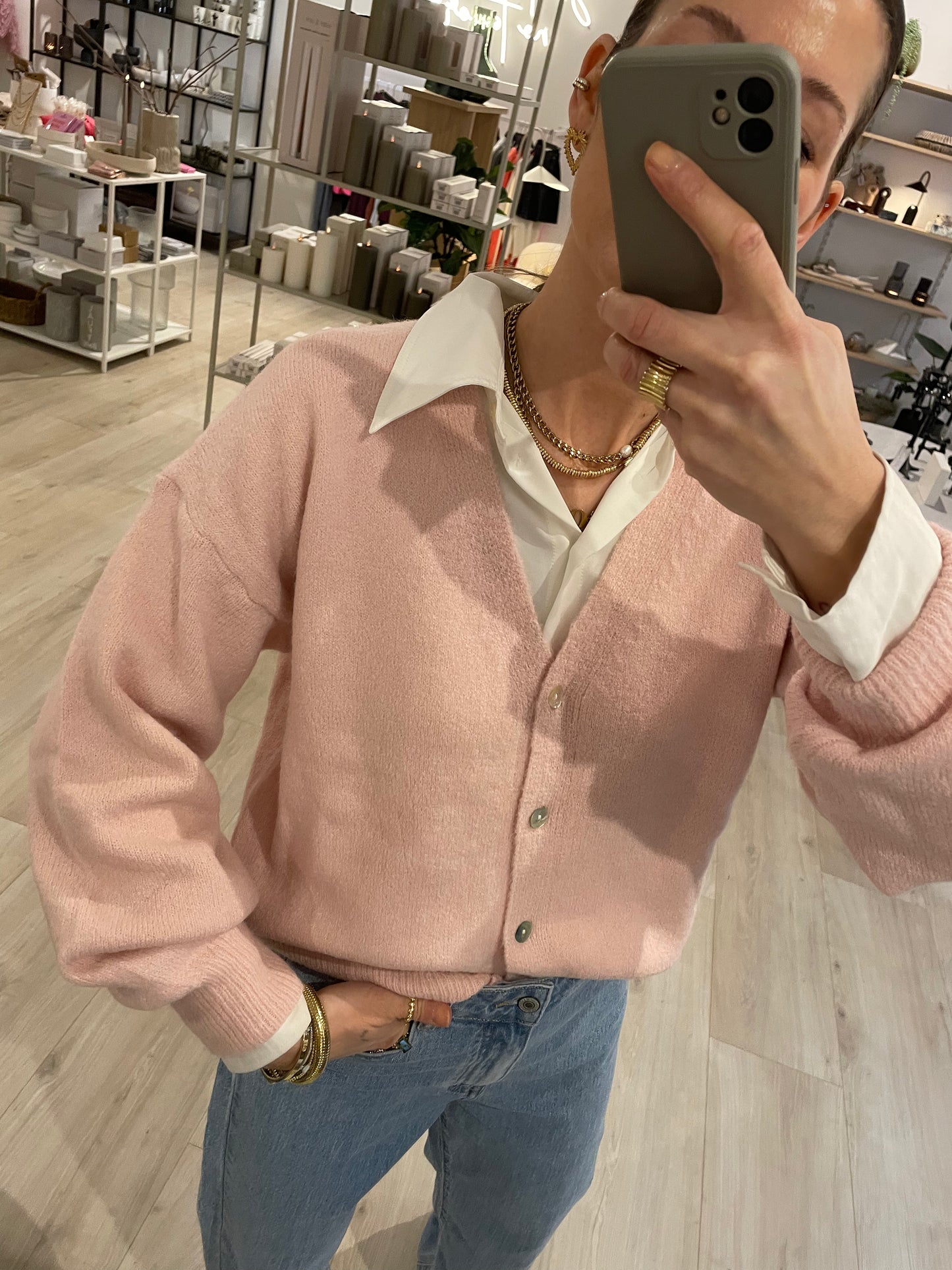 Cardigan Rosé