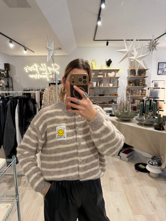 Smiley Cardigan beige