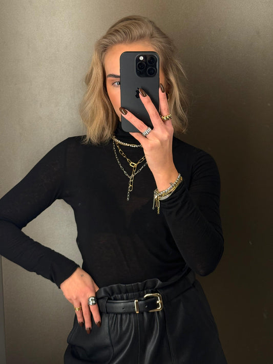 Cashmere longsleeve Turtle neck