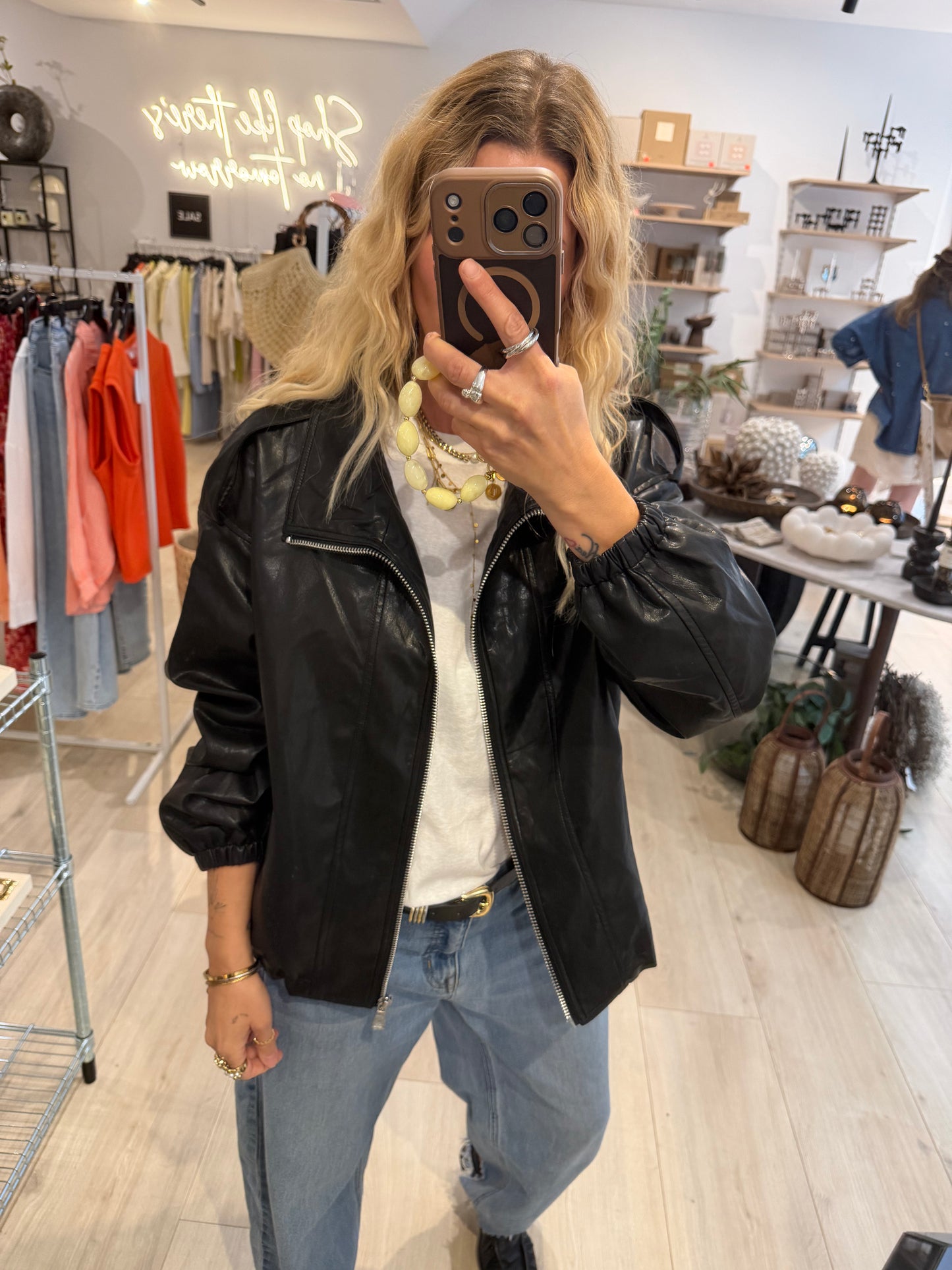 Bikerjacke Eve schwarz