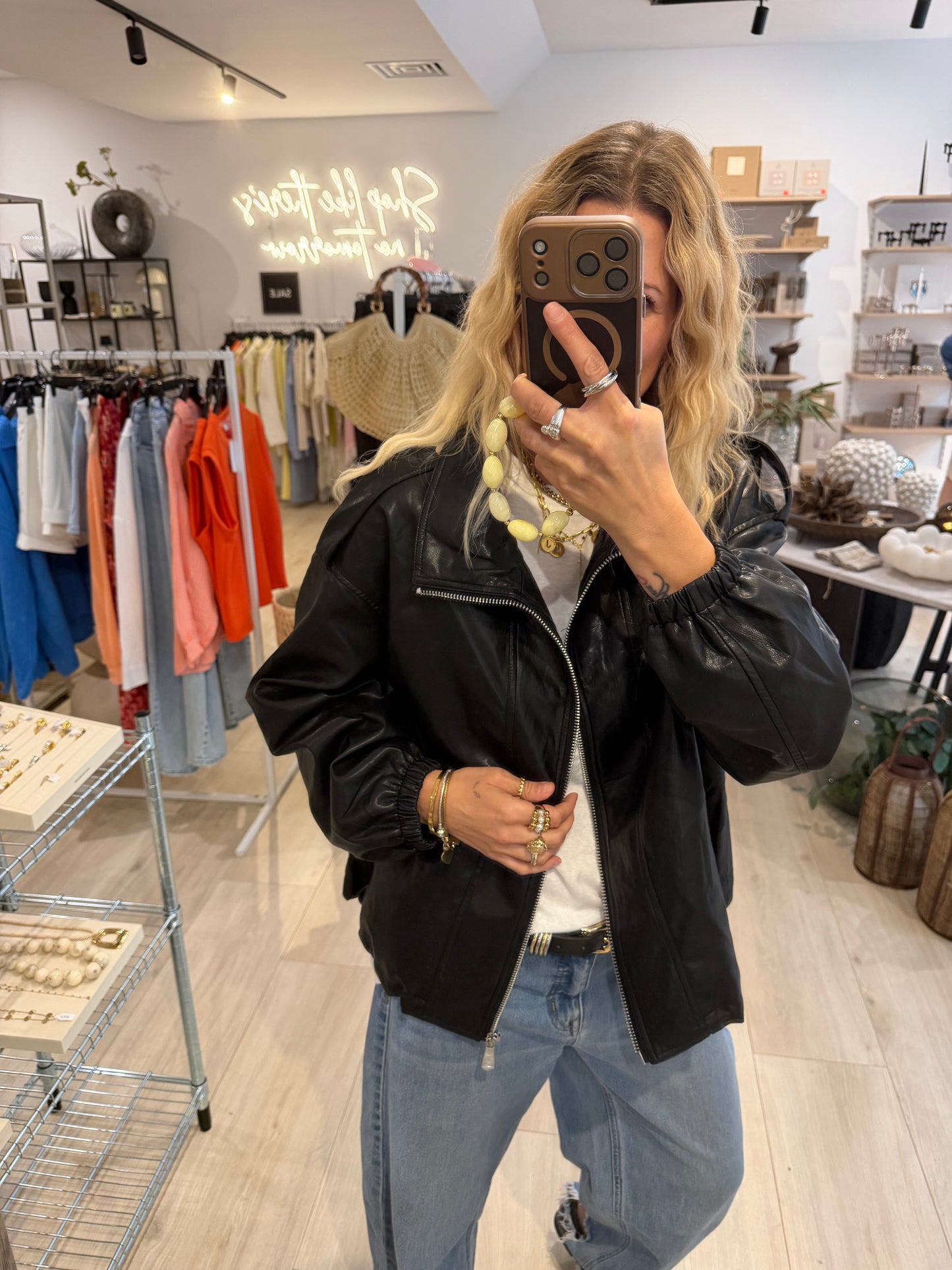 Bikerjacke Eve schwarz