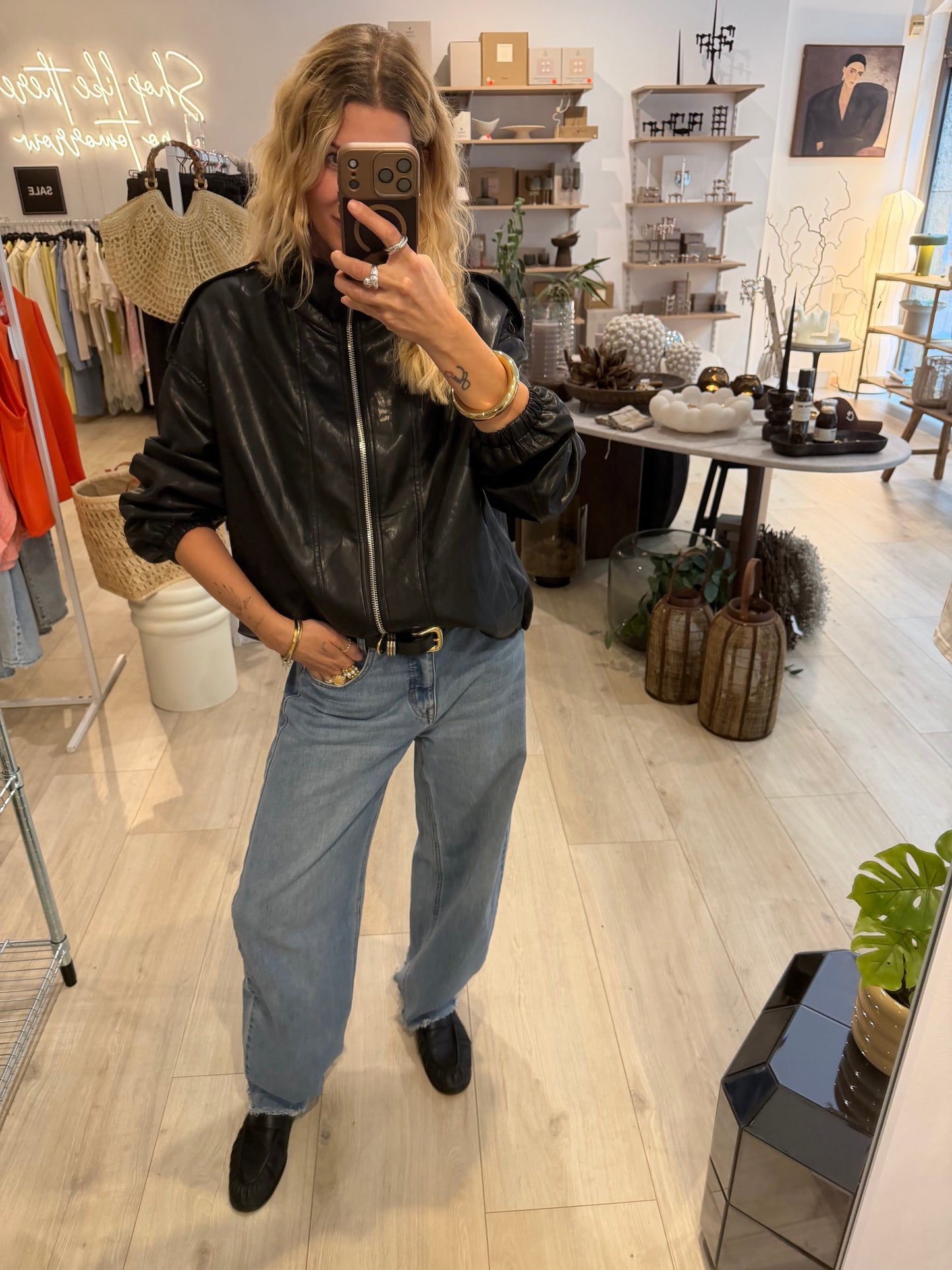 Bikerjacke Eve schwarz