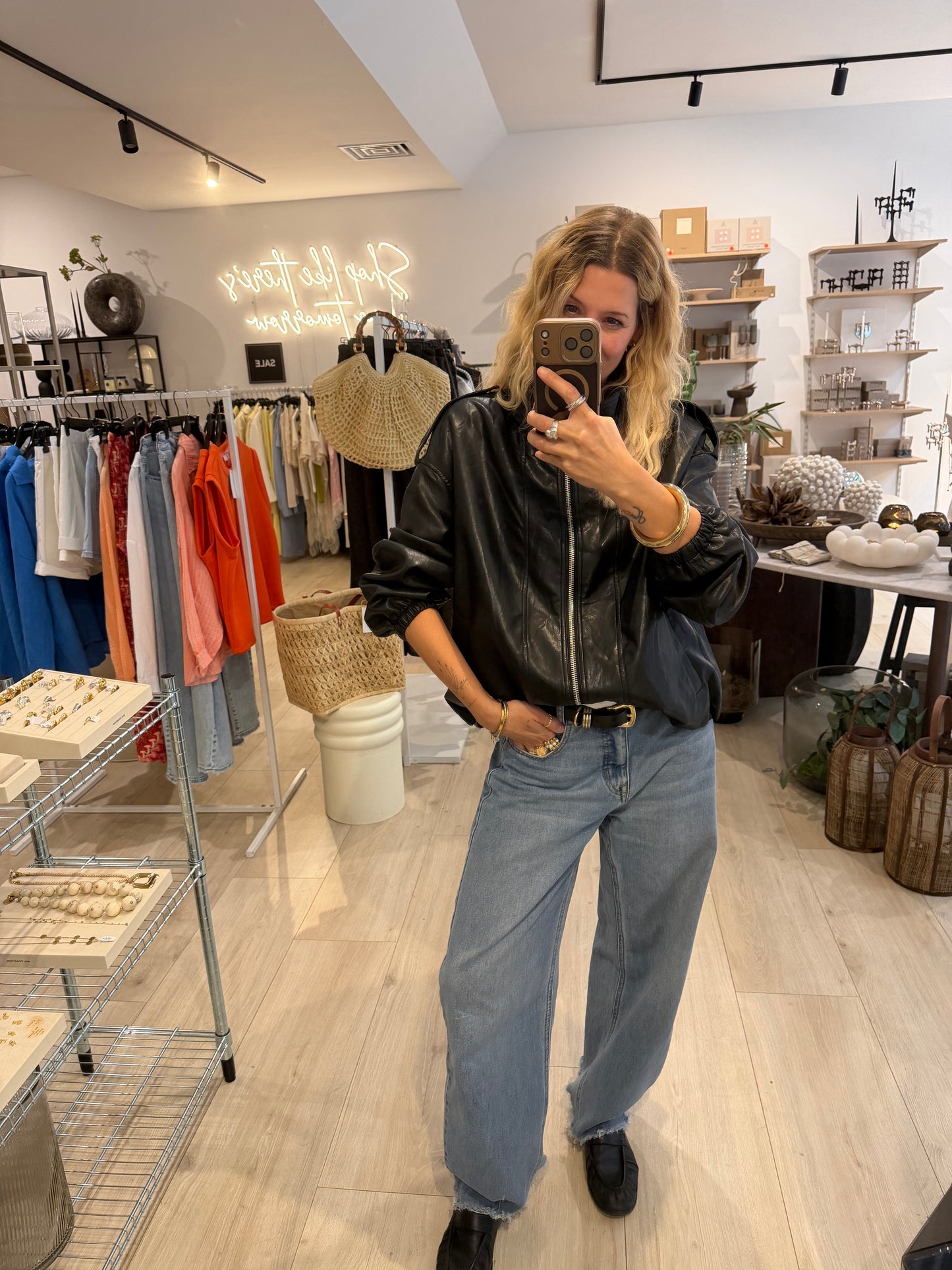 Bikerjacke Eve schwarz