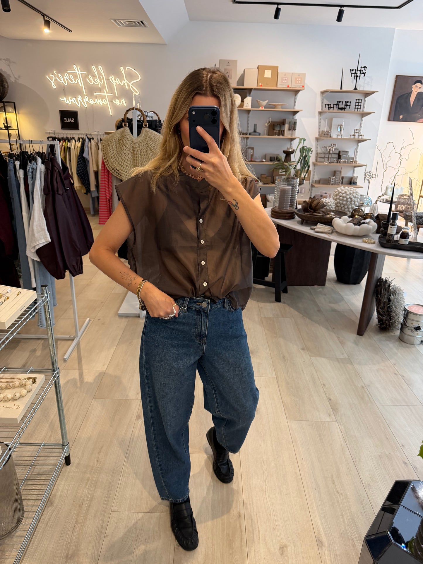 Bluse Drissy braun
