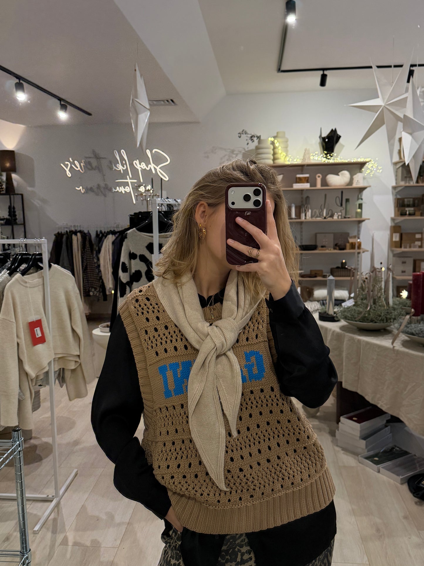 Dreieckstuch Cashmere beige