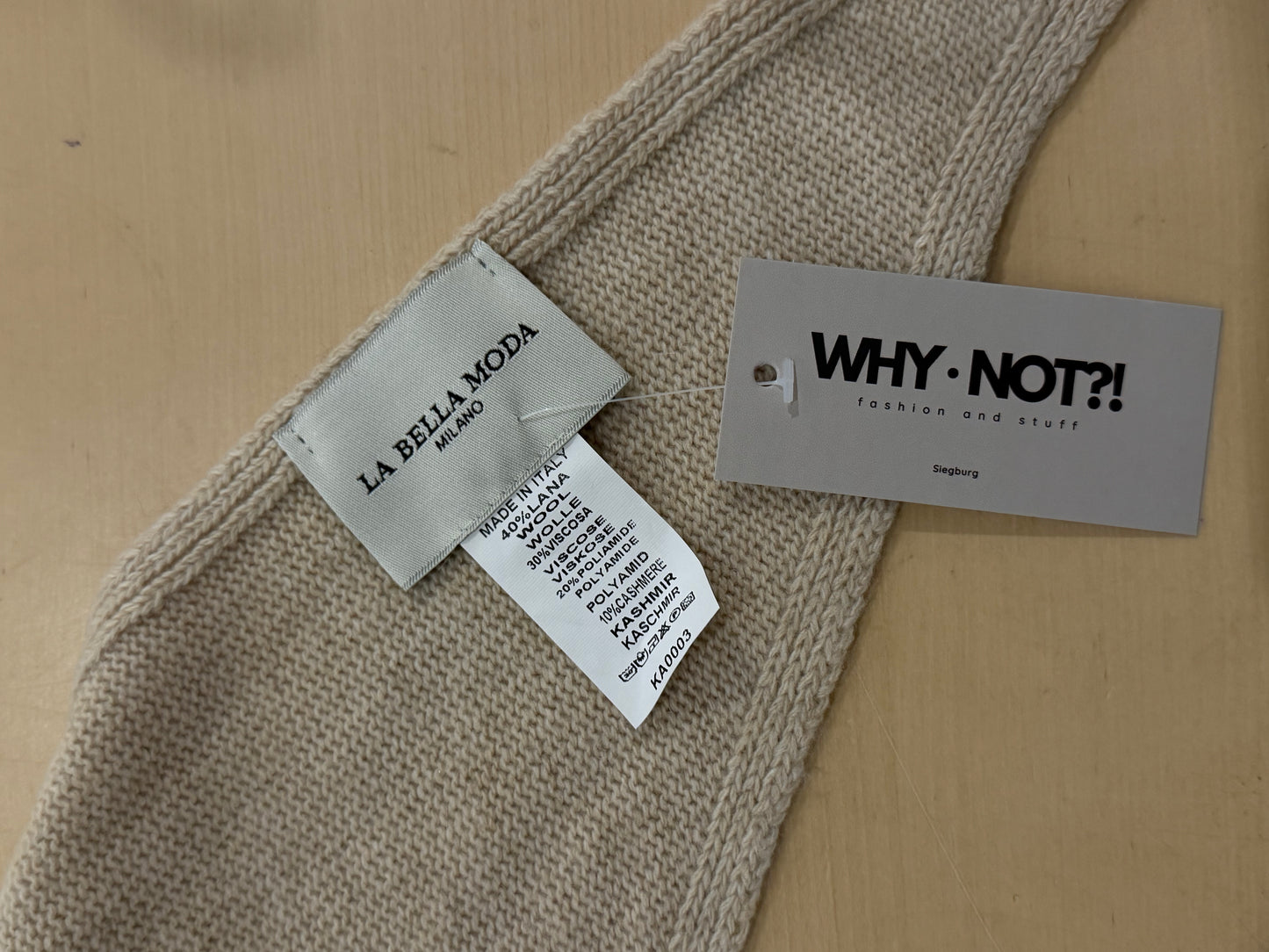 Dreieckstuch Cashmere beige