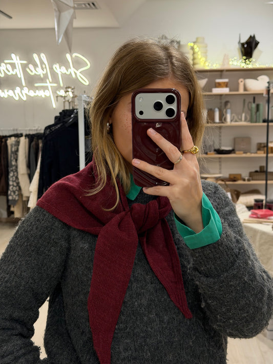 Dreieckstuch Bordeaux