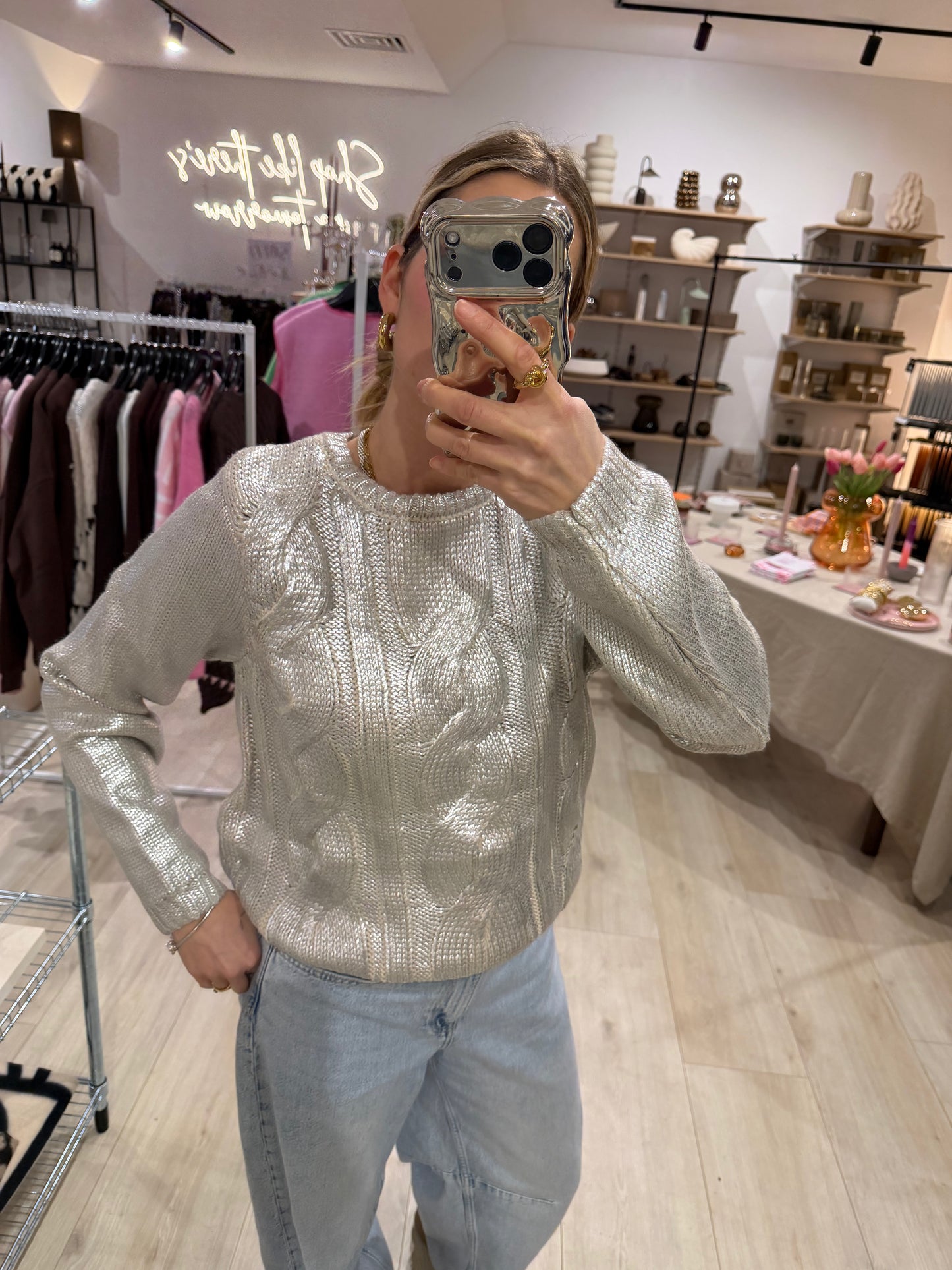 Pullover Metallic