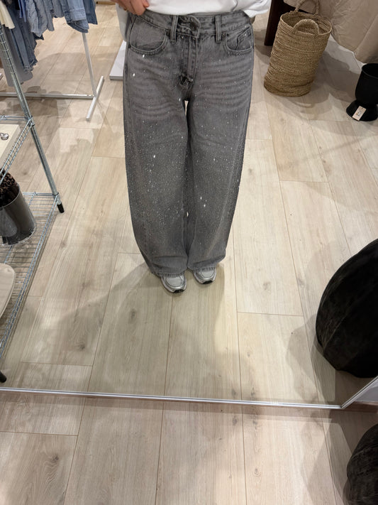 Jeans Sparkle Grau