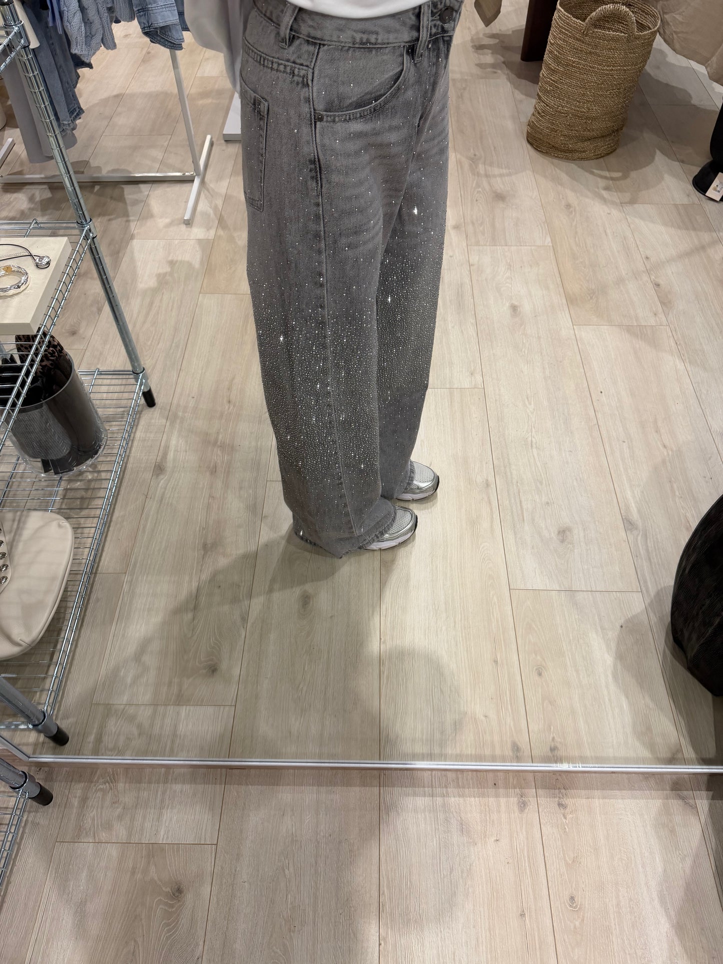 Jeans Sparkle Grau