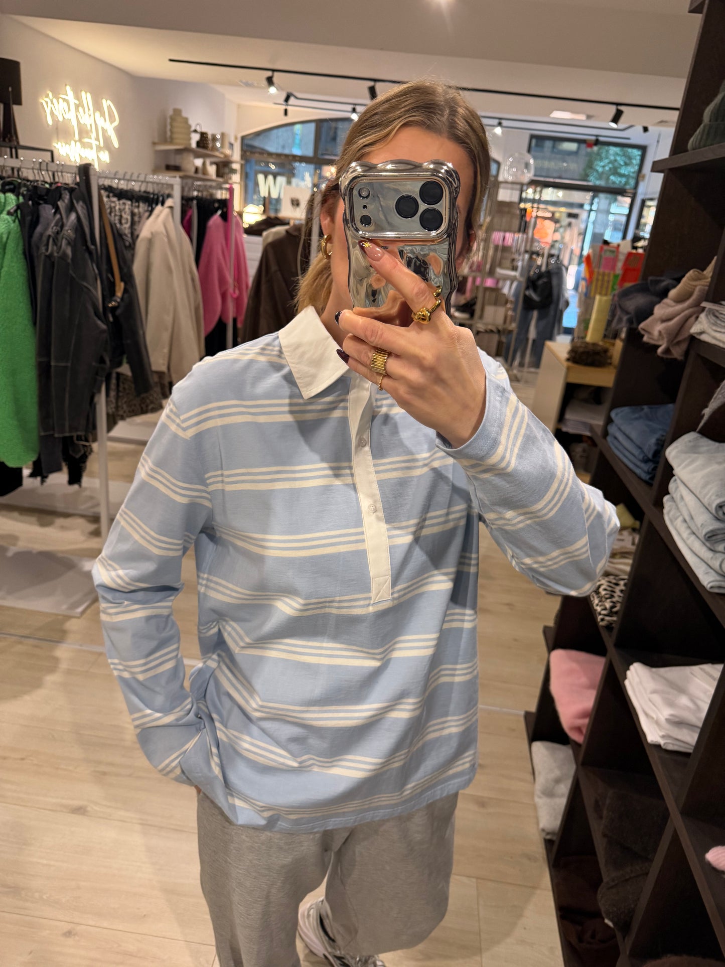 Poloshirt Bejse blau, Culture