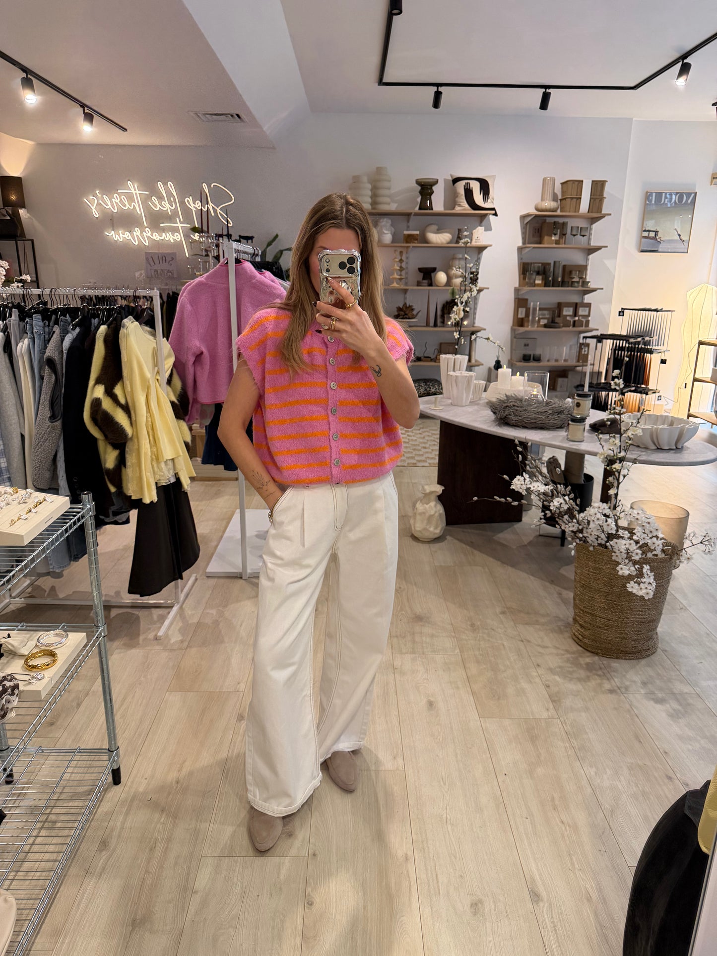 Weste pink/orange