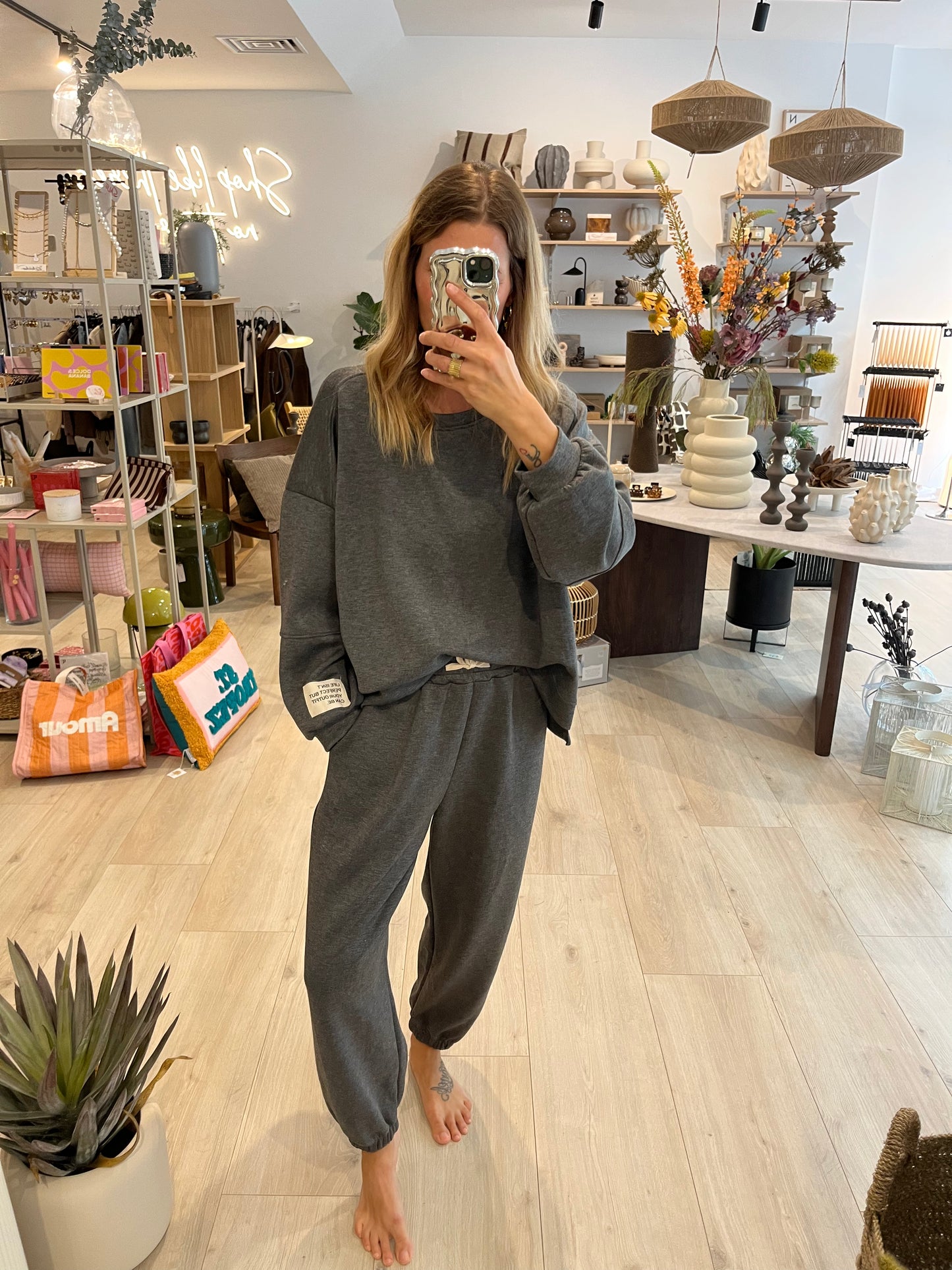 Jogginganzug grau