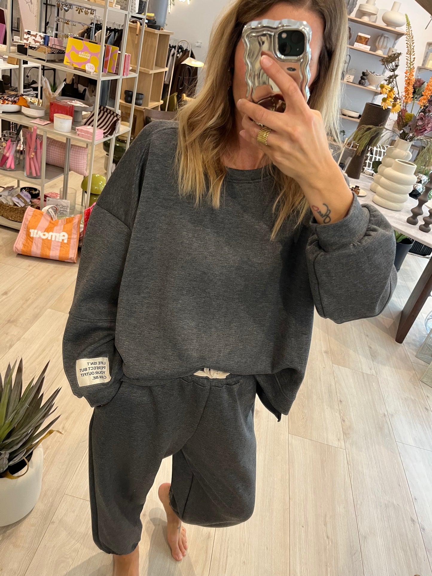 Jogginganzug grau