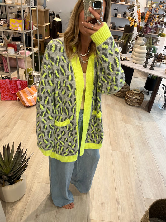 Cardigan Kim grün Neon