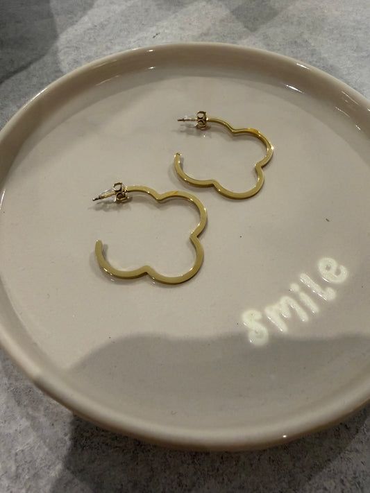 Hoops Flower gold