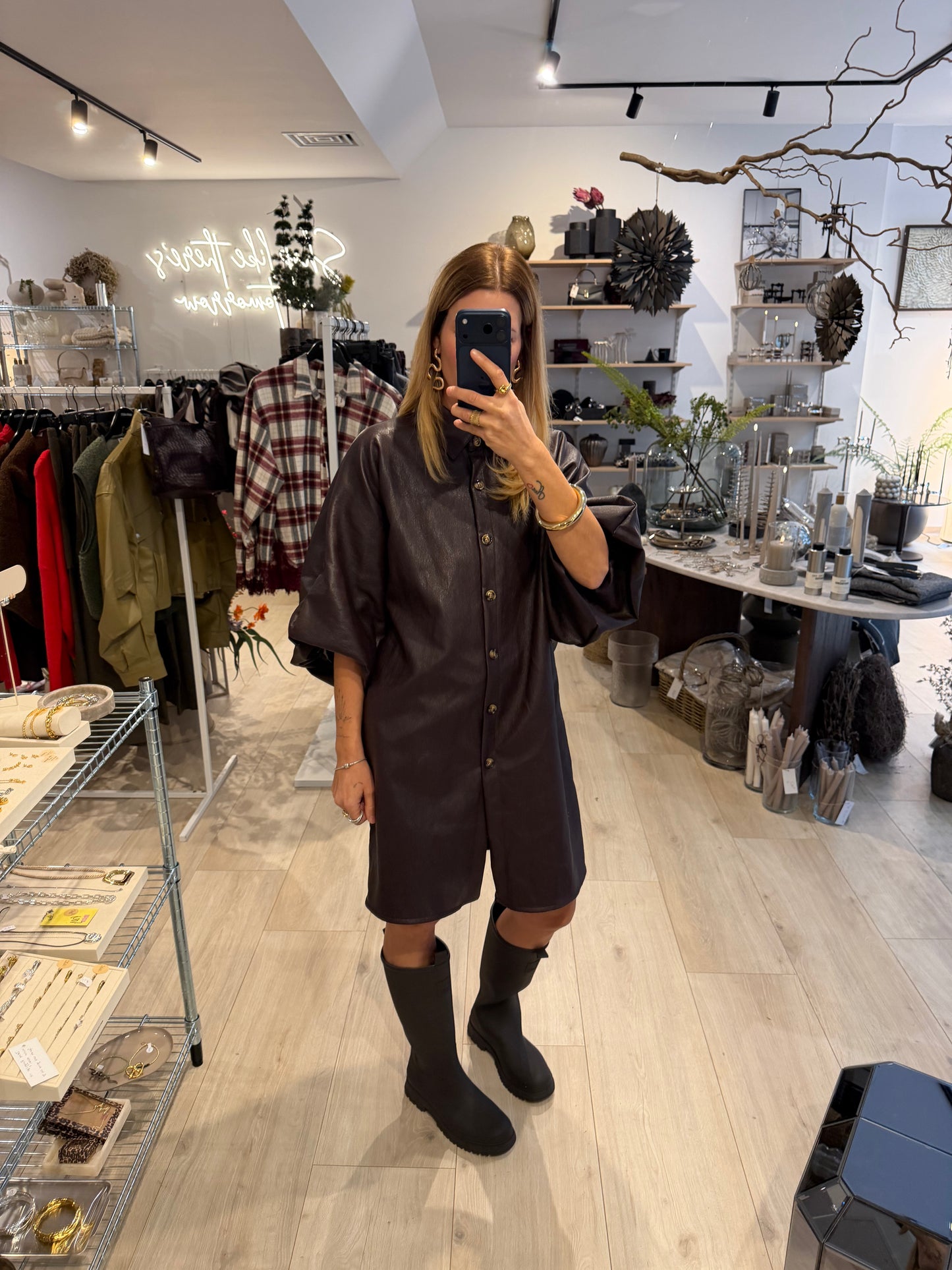 Kleid Estefania chocolate plum