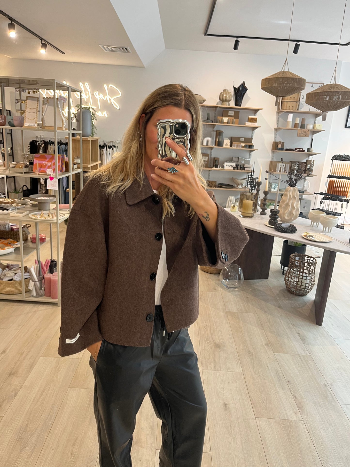 Kurzjacke braun