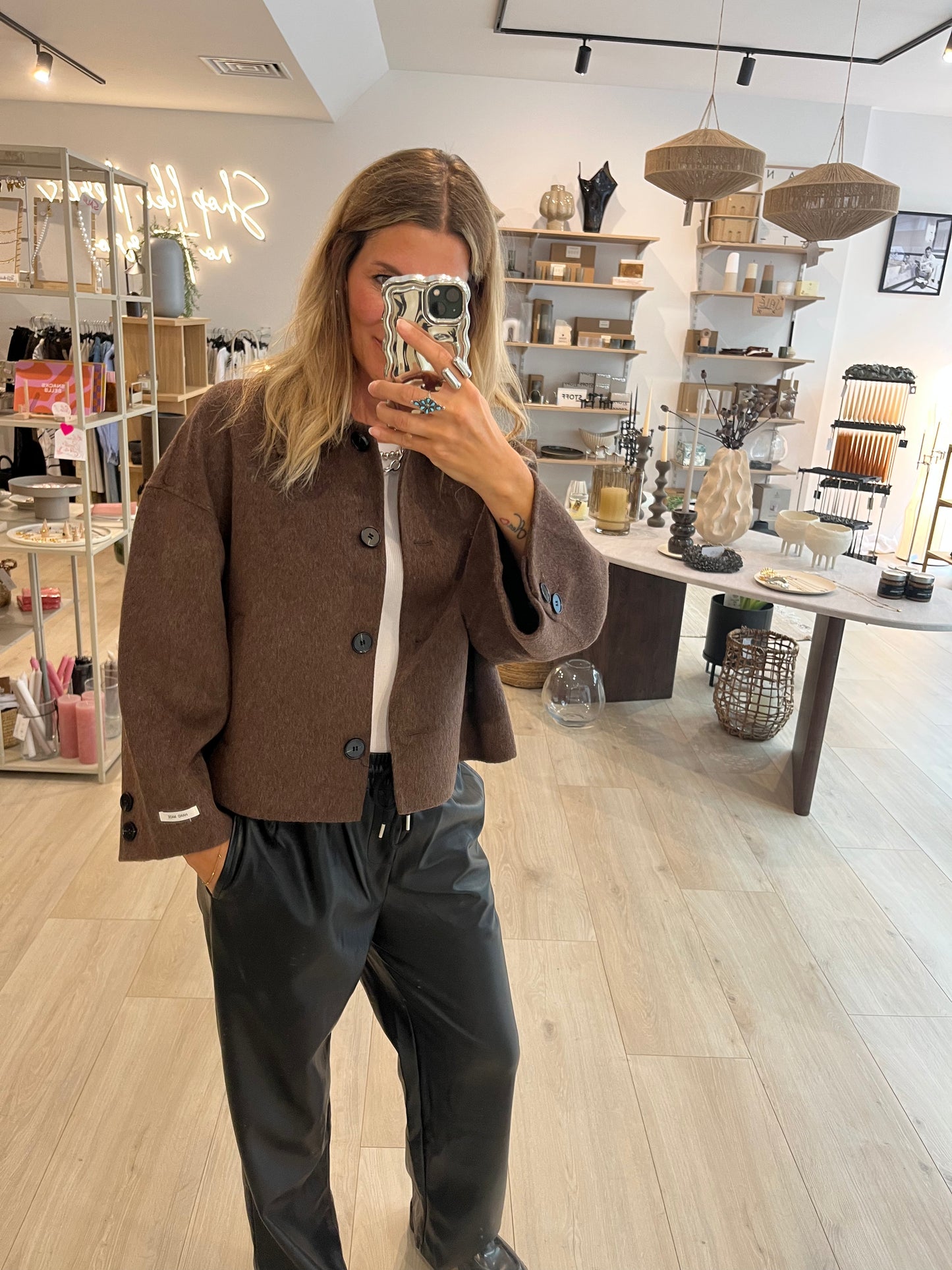 Kurzjacke braun