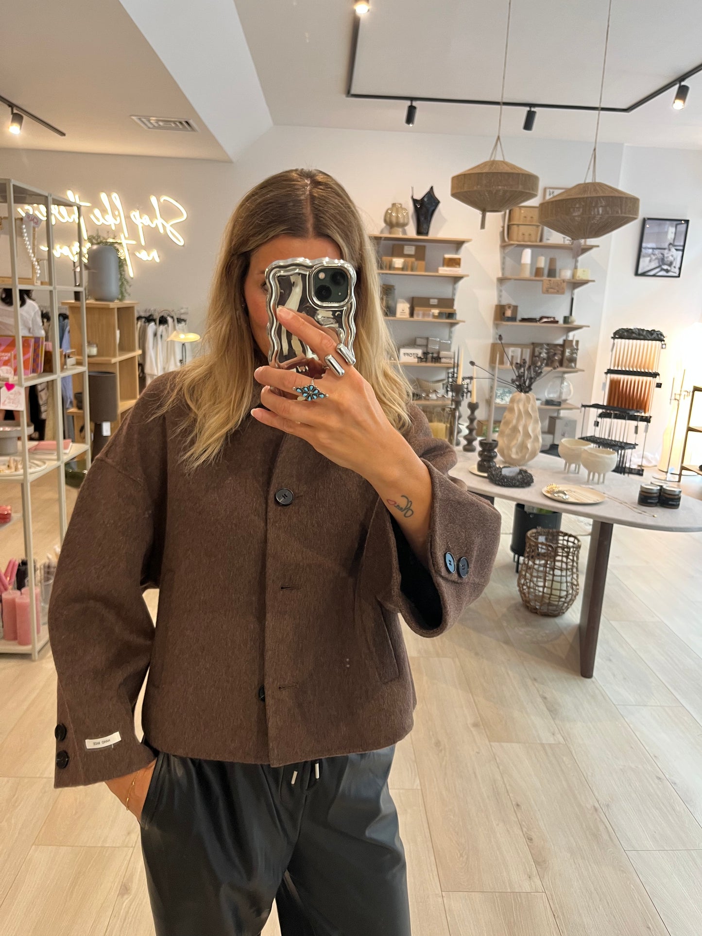 Kurzjacke braun