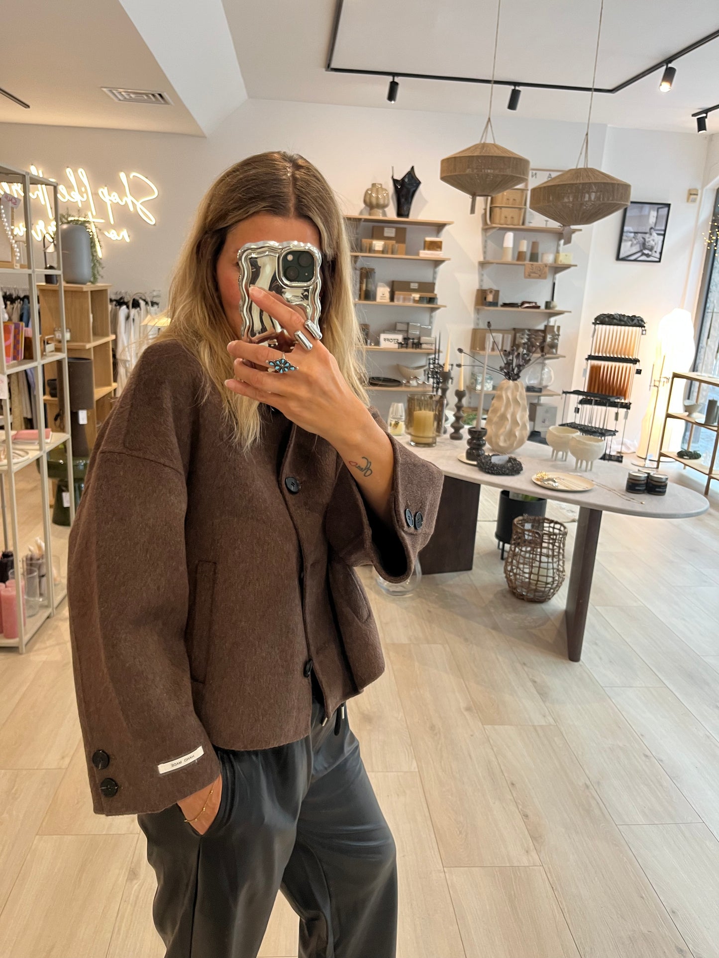 Kurzjacke braun