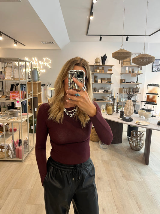 Cashmere Longsleeve Bordeaux