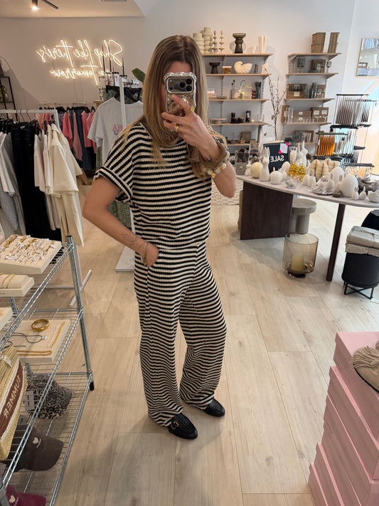 Set stripes schwarz